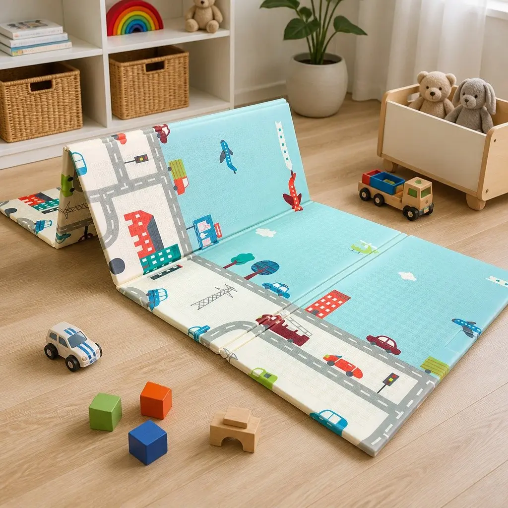 Kids Play Mat for Crawling and Tummy Time
