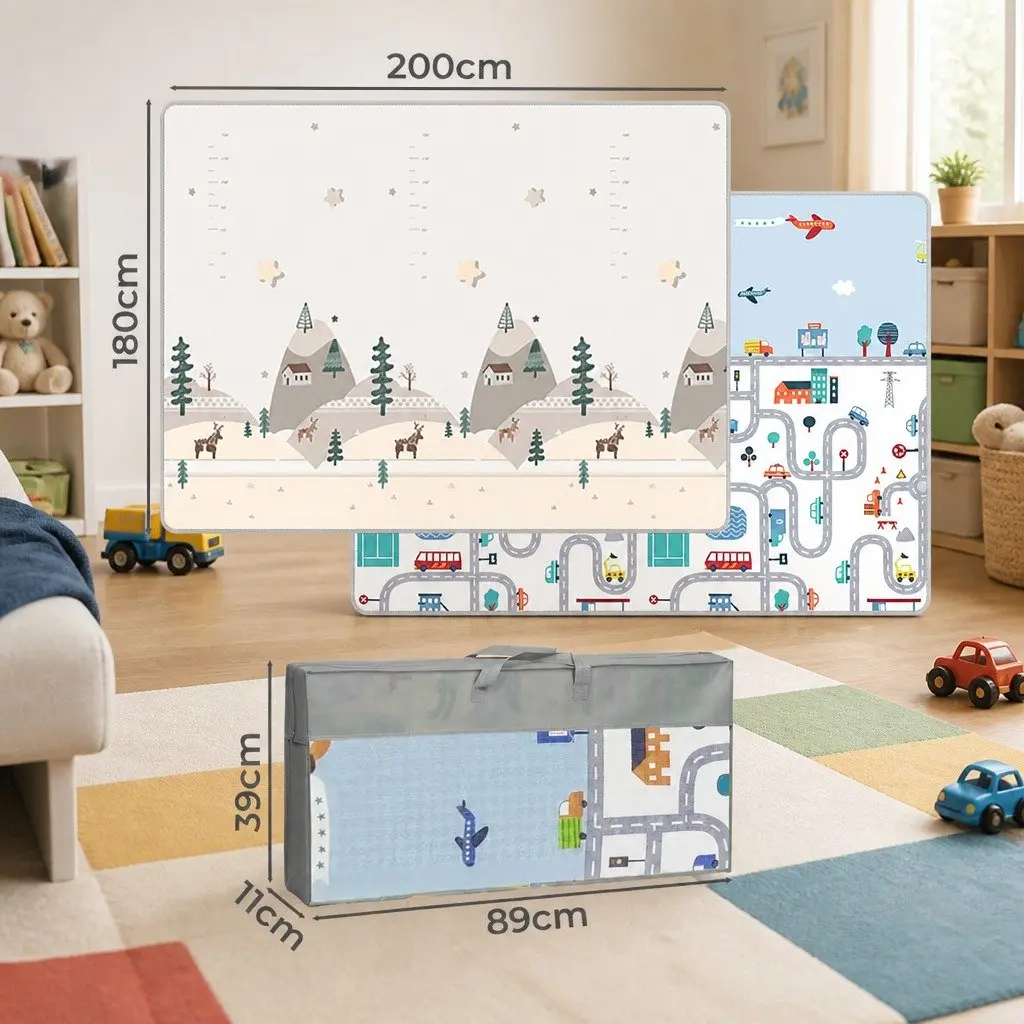 Kids Play Mat for Crawling and Tummy Time