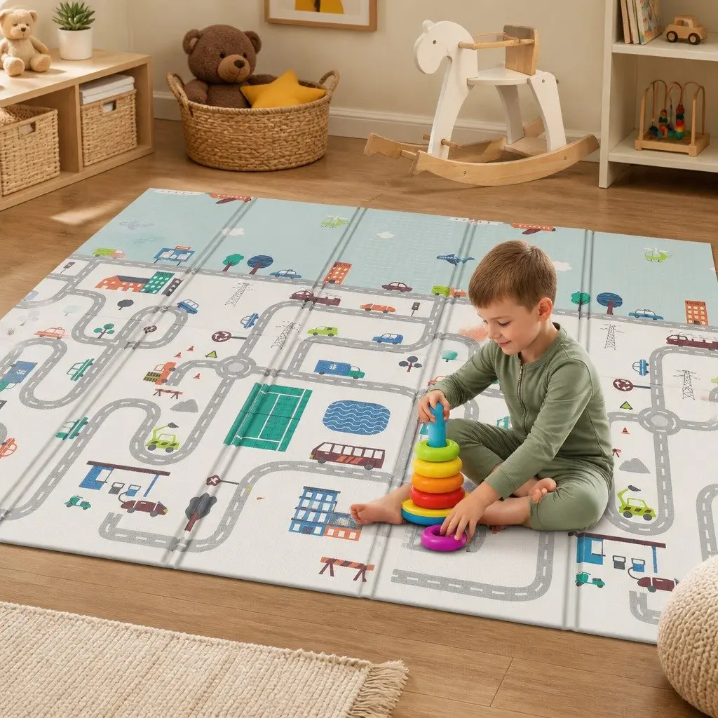 Kids Play Mat for Crawling and Tummy Time