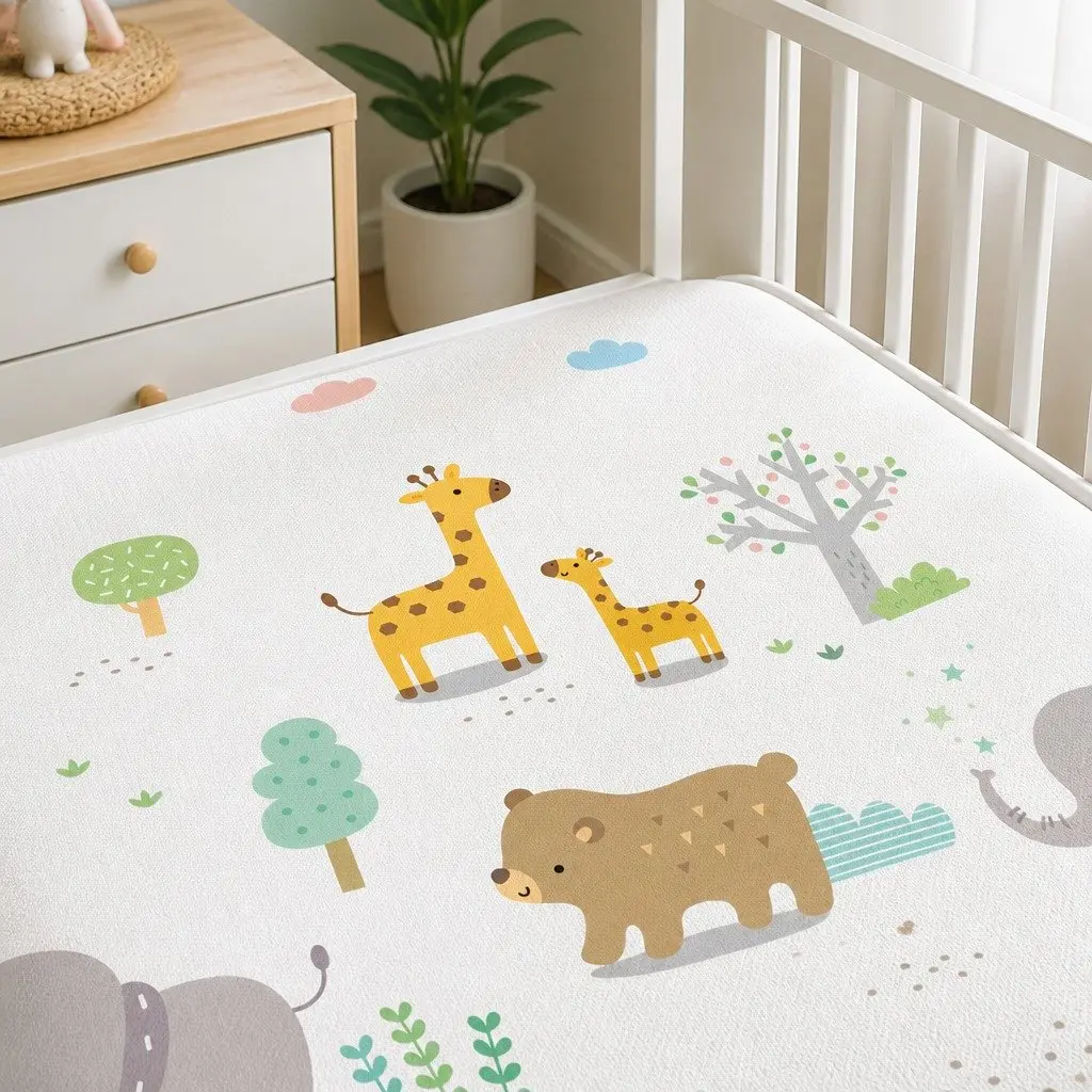 Double-Sided Kids Play Mat for Tummy Time and Crawling