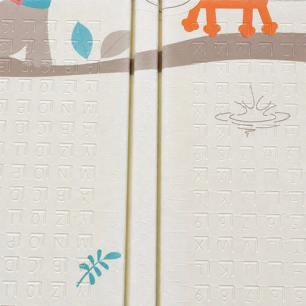 Double-Sided Kids Foam Play Mat for Crawling