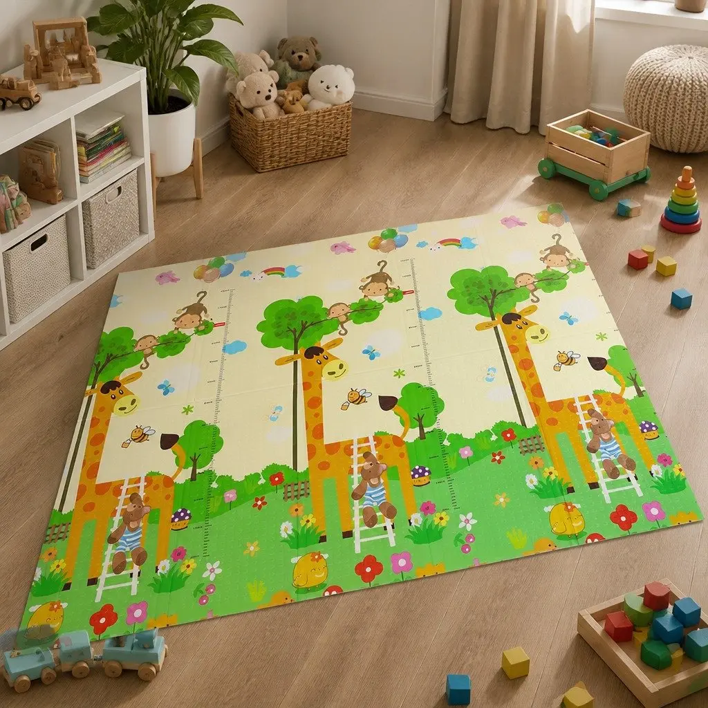 Foam Foldable Activity Playmat for Babies and Toddlers