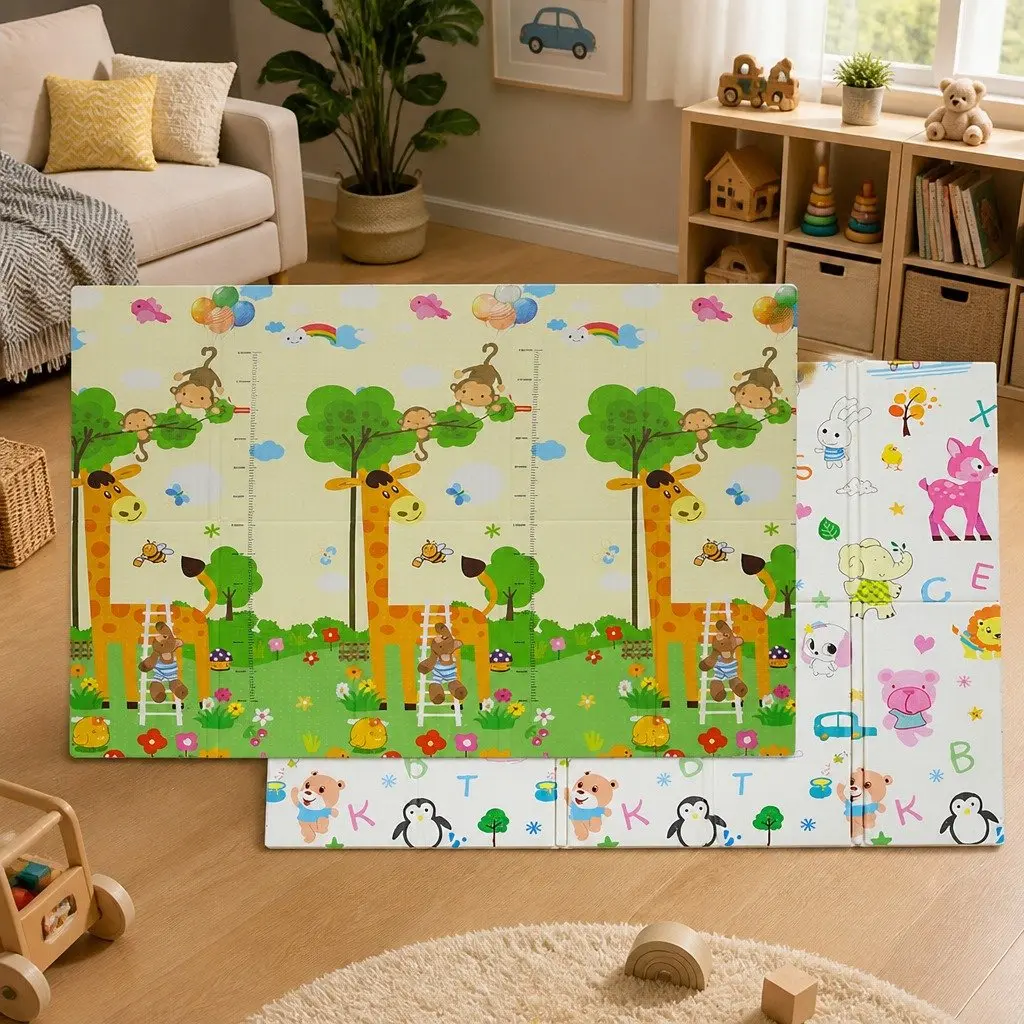 Foam Foldable Activity Playmat for Babies and Toddlers
