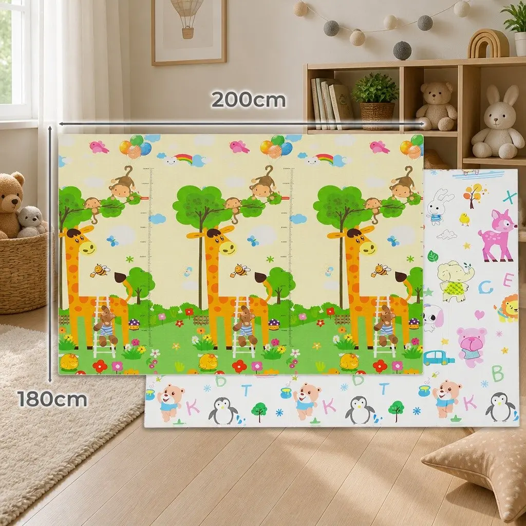 Foam Foldable Activity Playmat for Babies and Toddlers