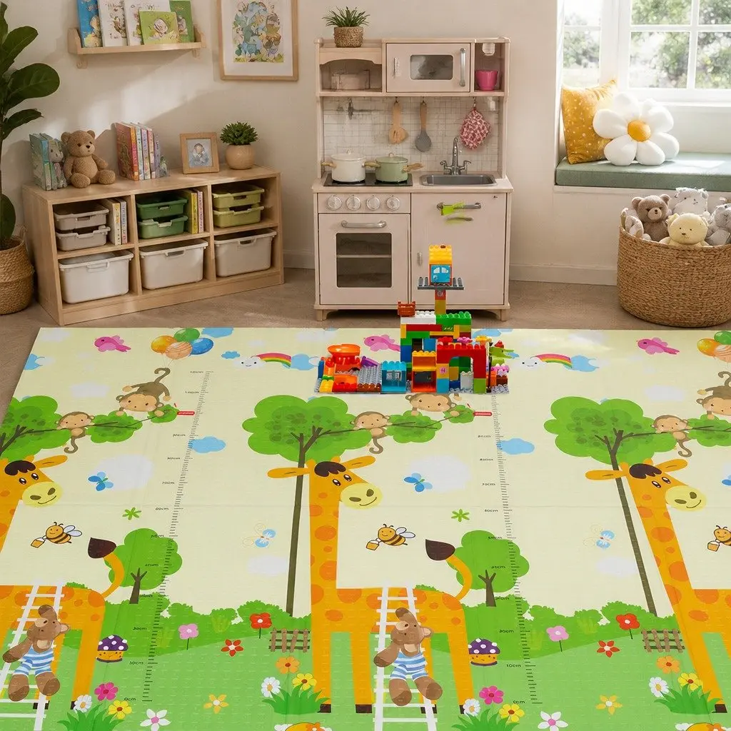 Foam Foldable Activity Playmat for Babies and Toddlers