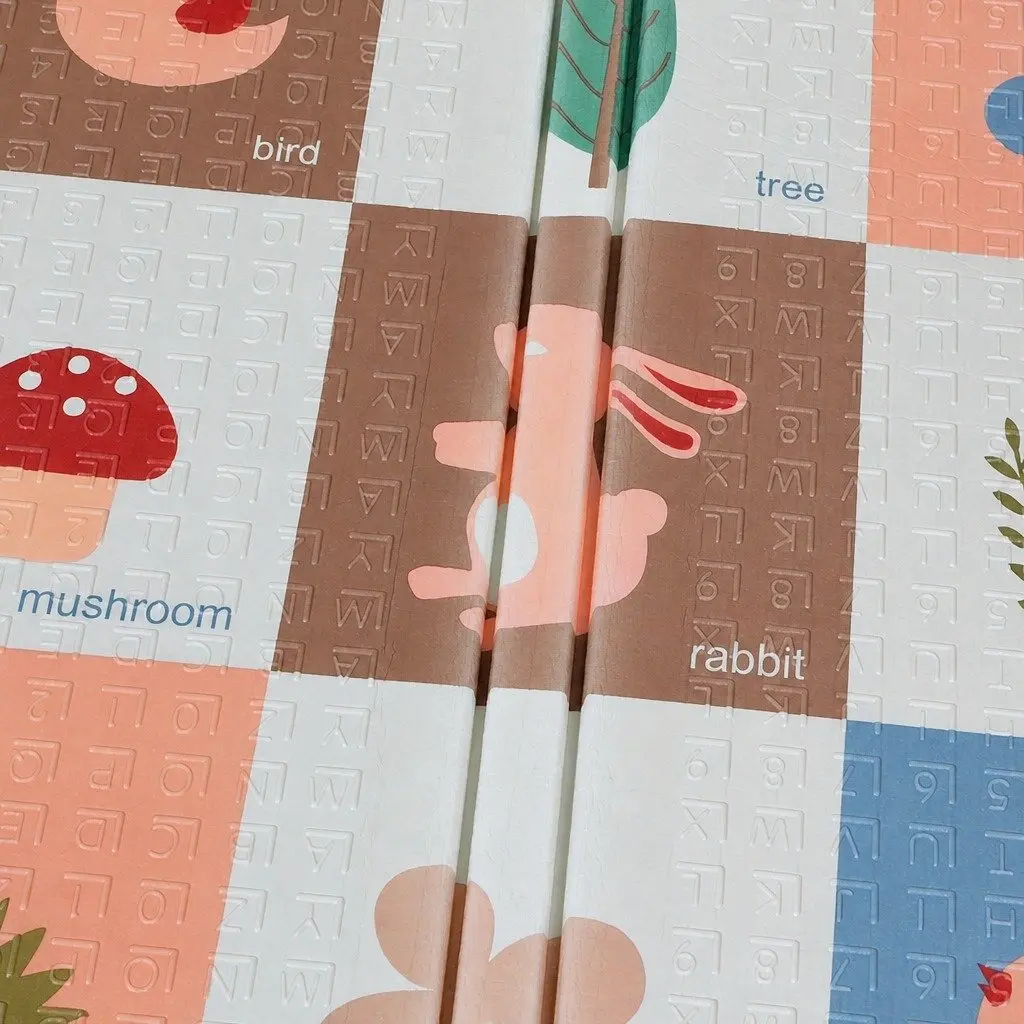 Double-Sided Foam Kids Play Mat for Safe Crawling