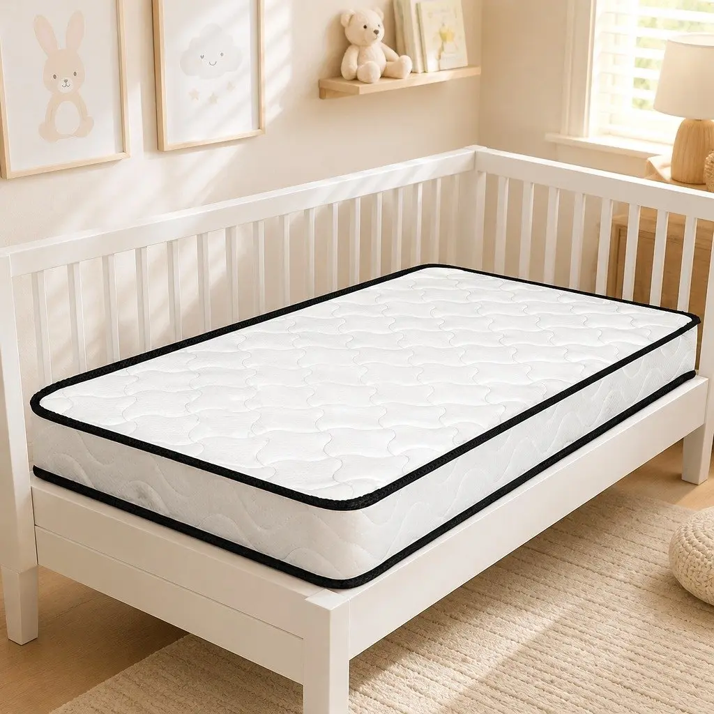 Reversible Baby Cot Spring Mattress with Firm Support