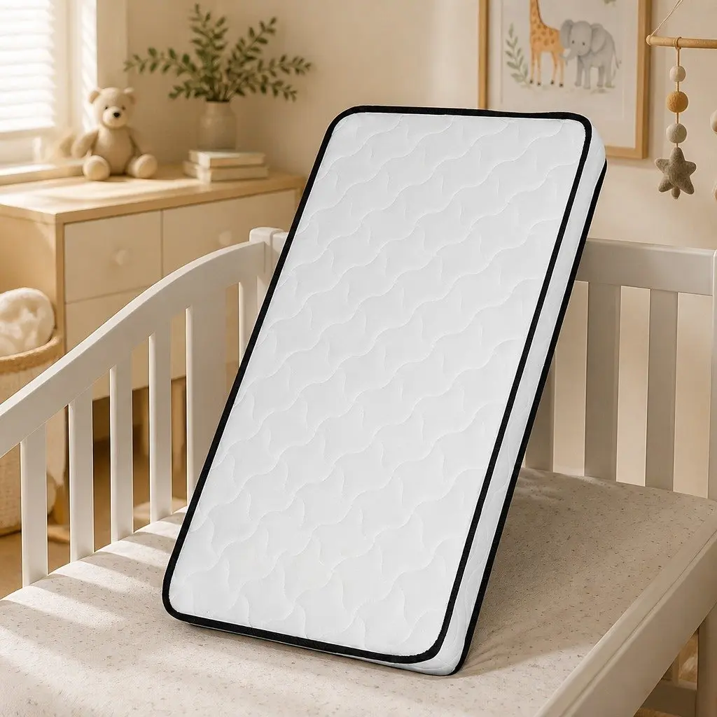 Reversible Baby Cot Spring Mattress with Firm Support