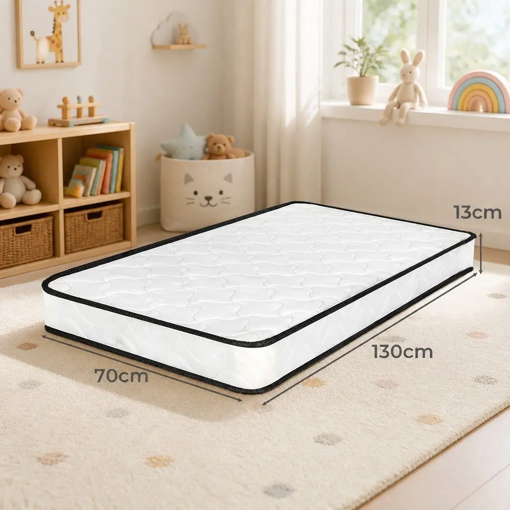Reversible Baby Cot Spring Mattress with Firm Support