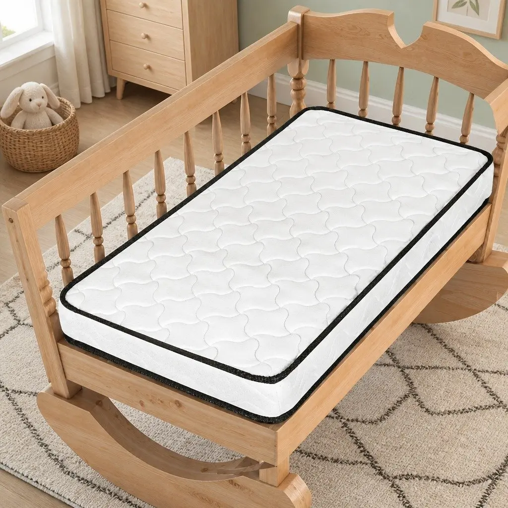 Reversible Baby Cot Spring Mattress with Firm Support