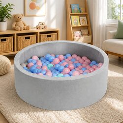 Portable Indoor Kids Ball Pit with 300 Ocean Balls