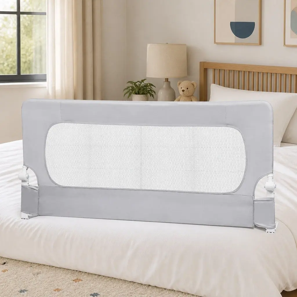 Adjustable Folding Bed Rail for Kids Safety