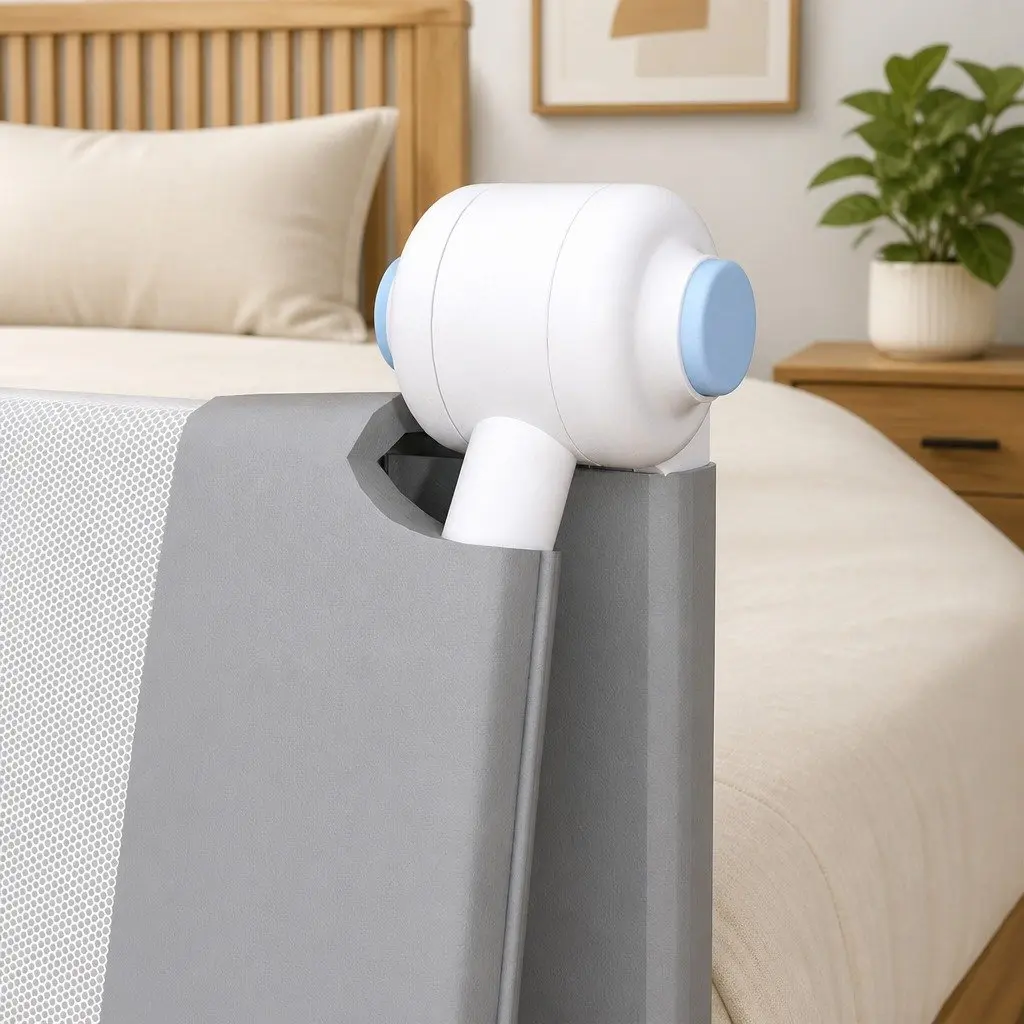 Adjustable Folding Bed Rail for Kids Safety