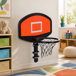 Durable Kids Trampoline with Basketball Hoop and Net