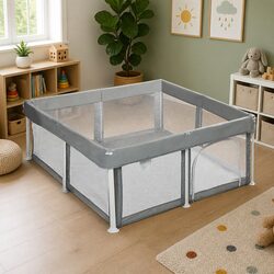 Foldable Kids Playpen 125X125cm with Safety Mesh