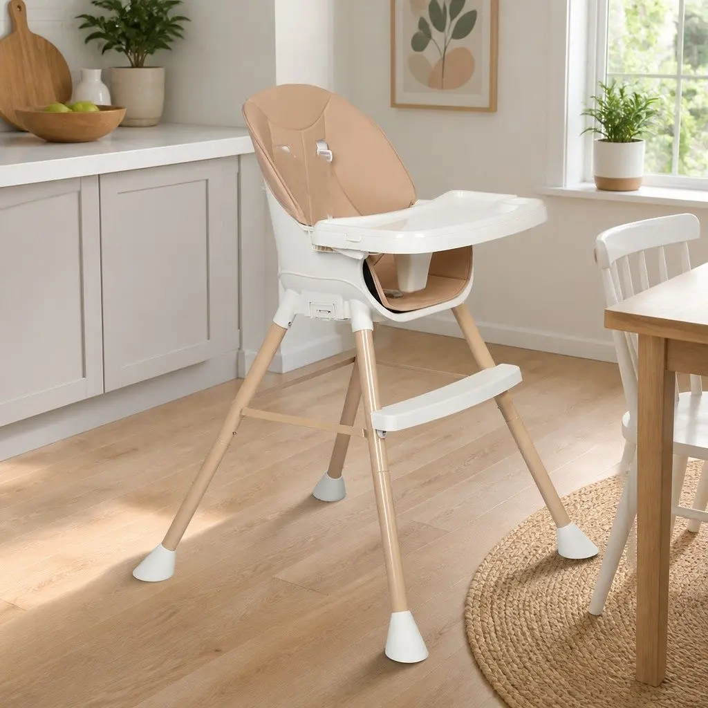Baby High Chair PVC 68cm x 68cm x 93cm Pink