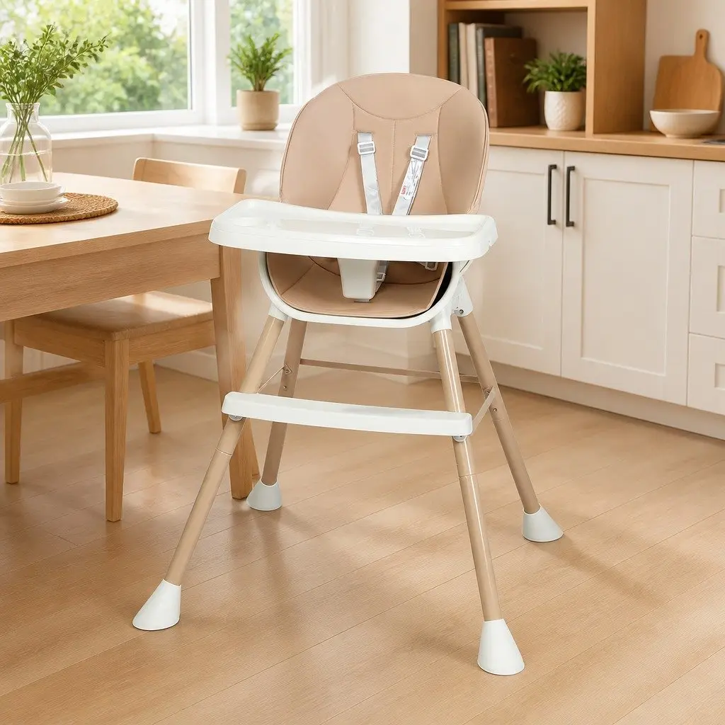 Baby High Chair PVC 68cm x 68cm x 93cm Pink