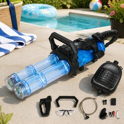Dual Barrel LED Electric Water Gun for Kids