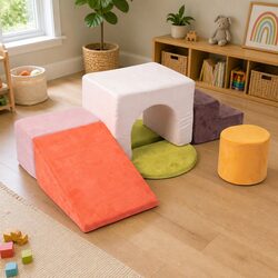 High-Quality Kids Climbing Foam Blocks Set - 7 Pieces