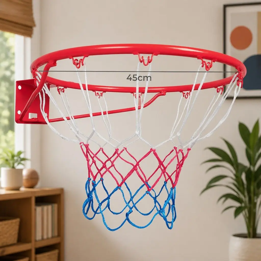 45cm Basketball Ring Hoop with Steel Rim