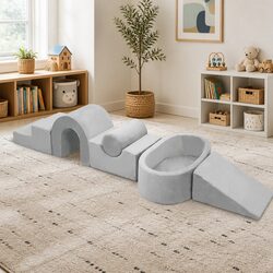 Kids Foam Blocks Play Set Pit Climb Crawl Slide Soft Toddlers Indoor Toys