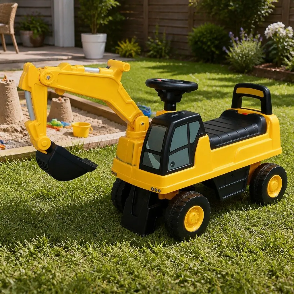 Kids Ride On Excavator Digger Toy