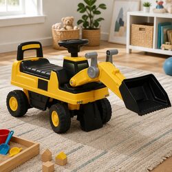 Durable Kids Ride-On Excavator with Interactive Features