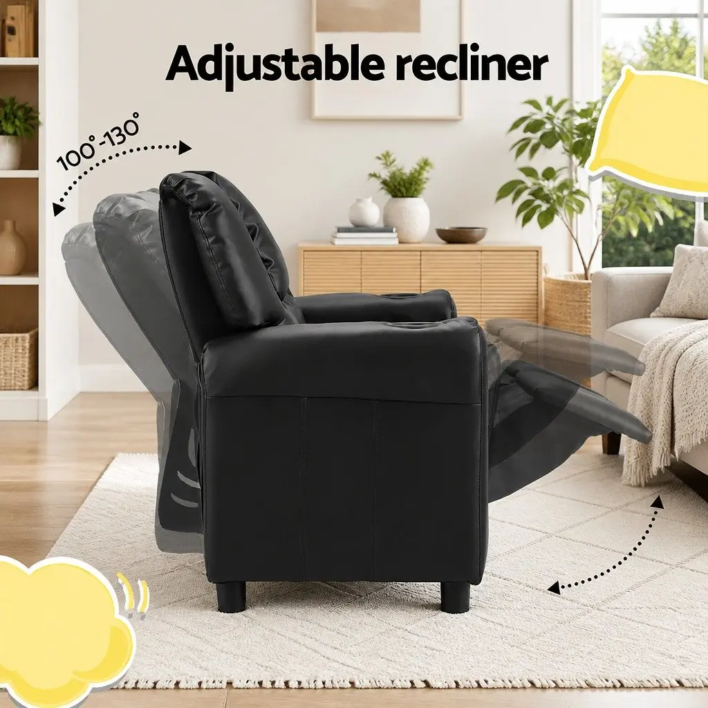 Kids Recliner Chair with Adjustable Recline