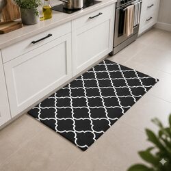 Durable Non-slip Kitchen Floor Mat 45x75cm Black