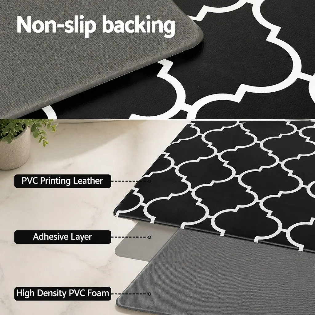Non-slip Kitchen Floor Mat 45x75cm Black