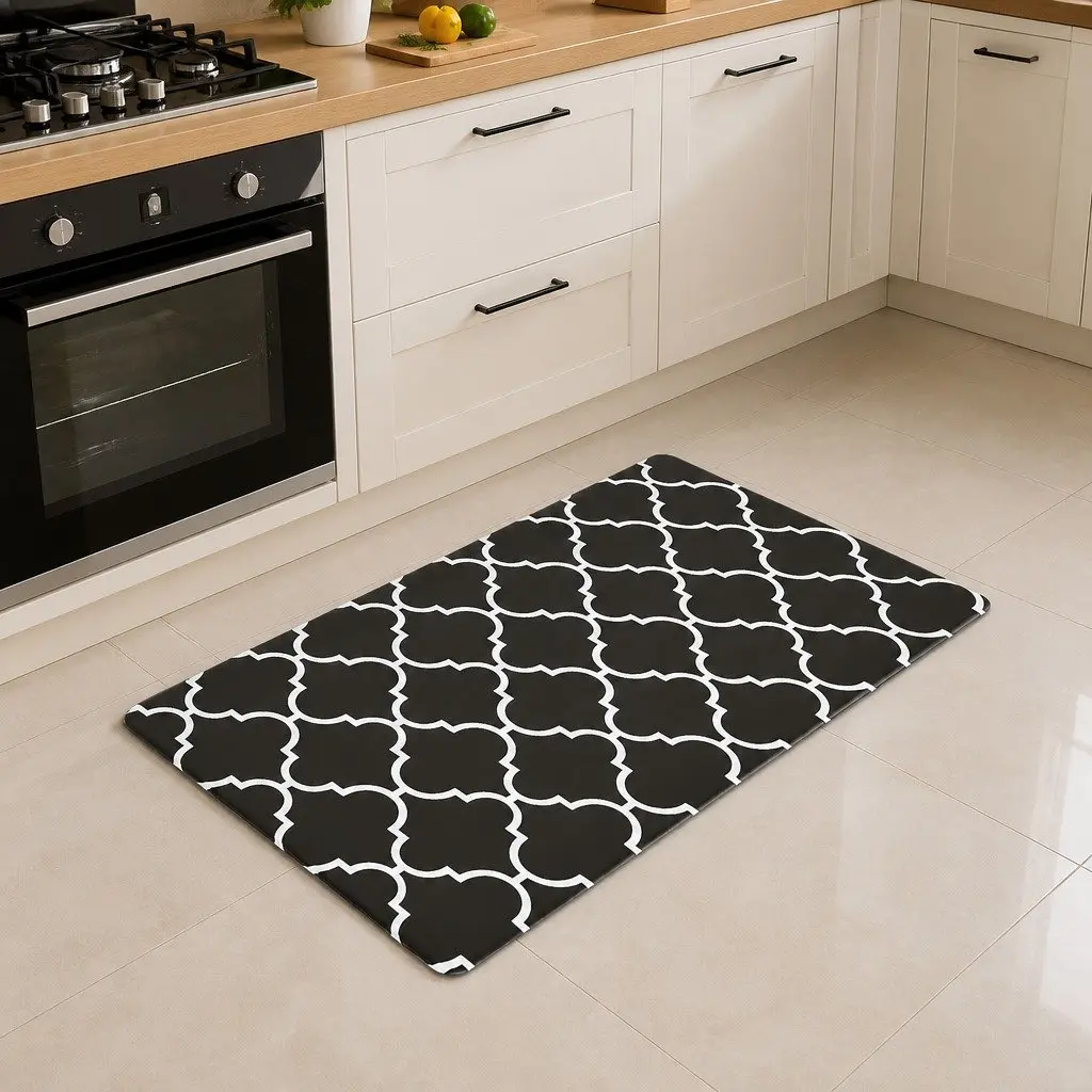 Non-slip Kitchen Floor Mat 45x75cm Black