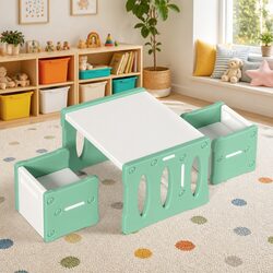 Sturdy Kids Table and Chairs Set for Creative Play