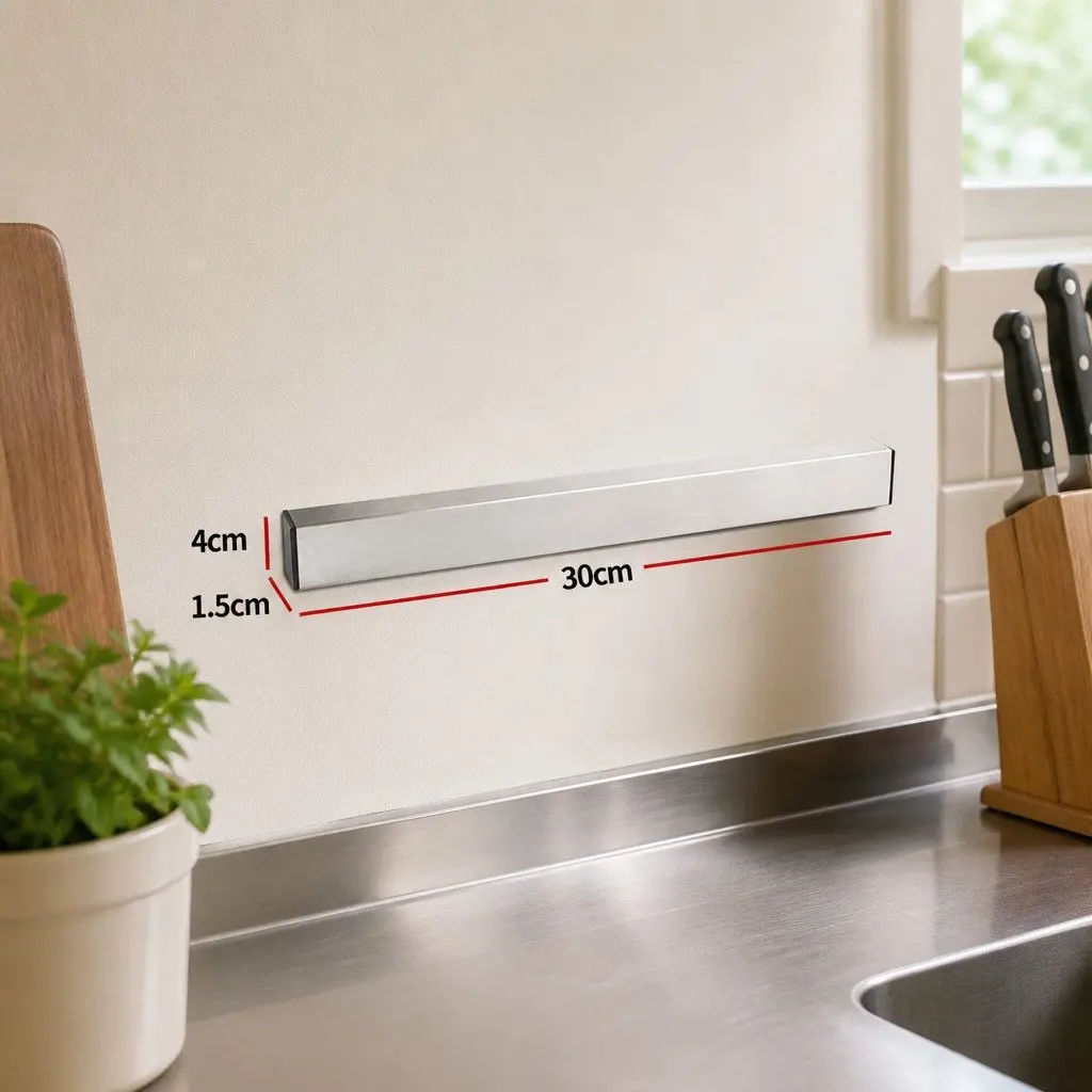 Magnetic Knife Holder 304 Stainless Steel 50cm Silver