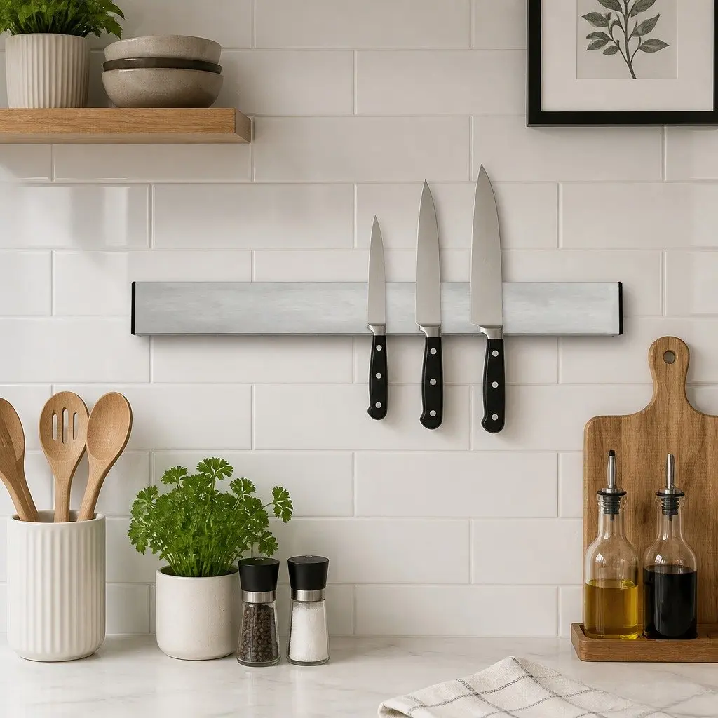 Magnetic Knife Holder 304 Stainless Steel 50cm Silver