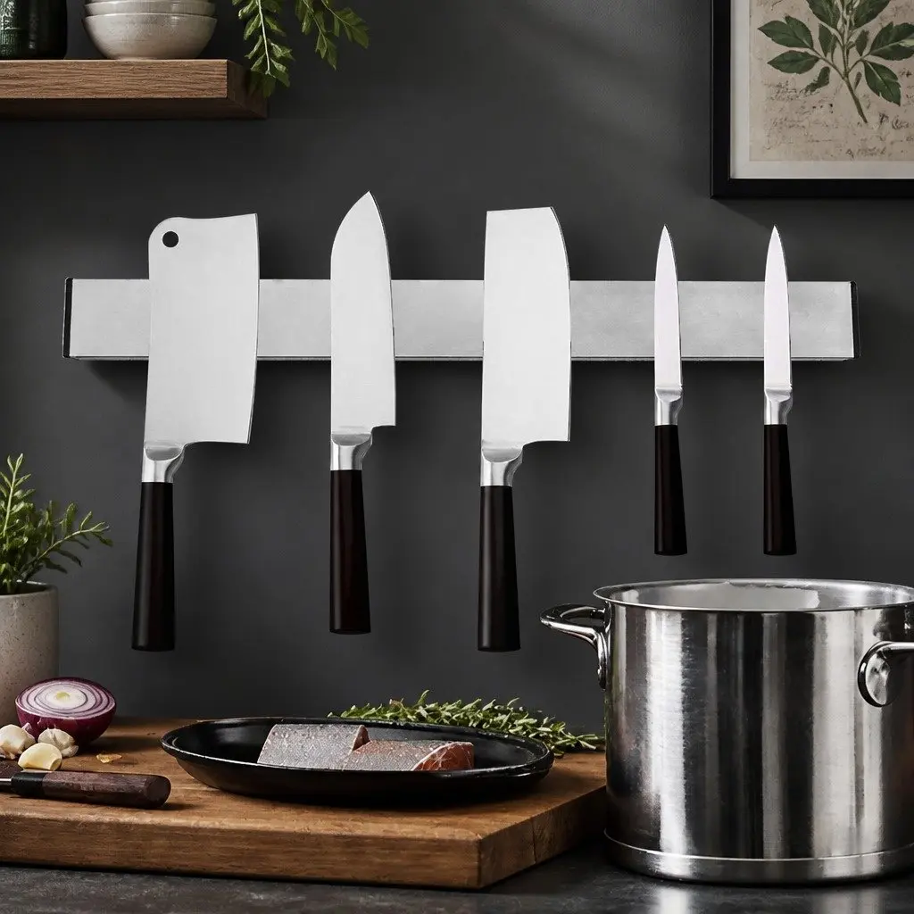 Magnetic Knife Holder 304 Stainless Steel 50cm Silver