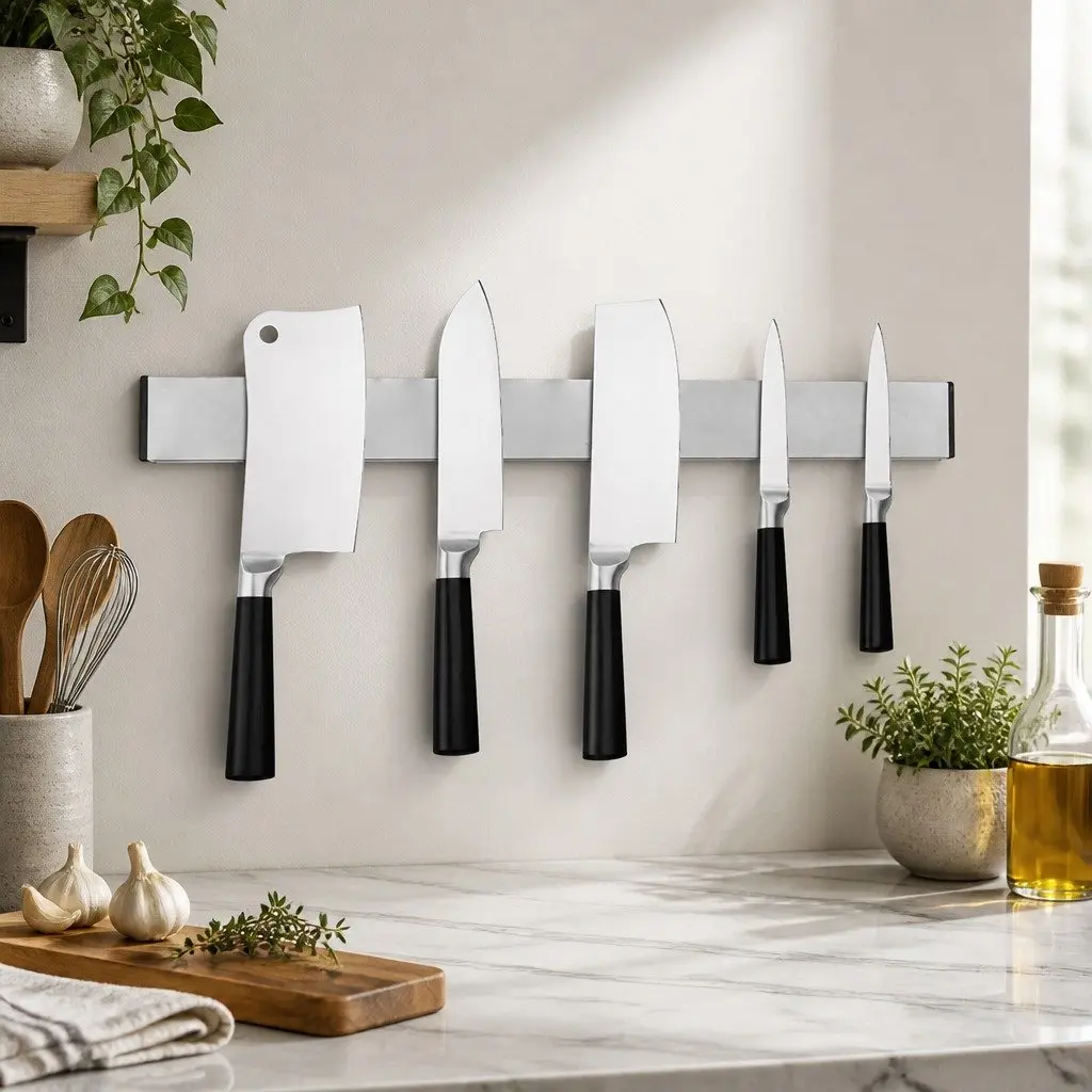 Stainless Steel Magnetic Knife Holder for Wall Mounting