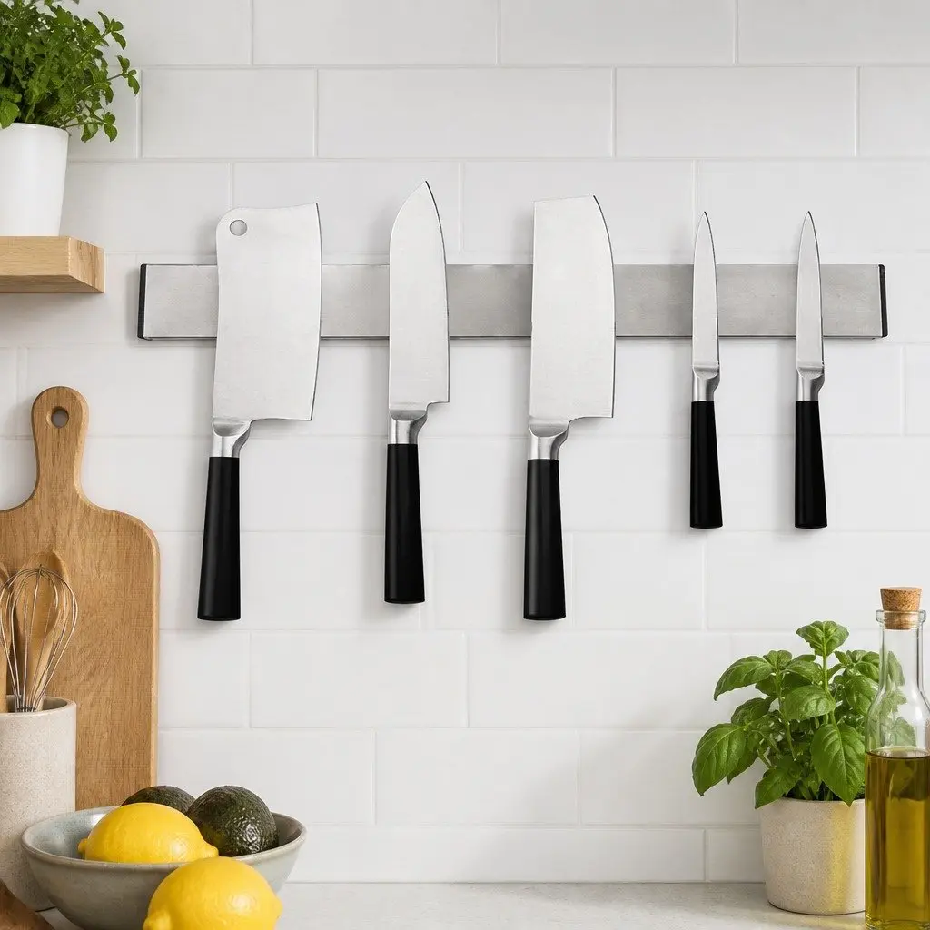 Stainless Steel Magnetic Knife Holder for Wall Mounting