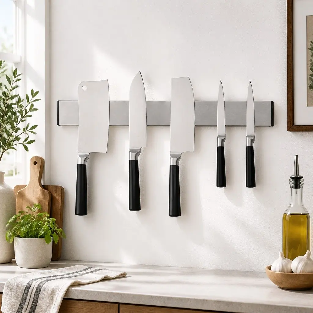Stainless Steel Magnetic Knife Holder for Wall Mounting