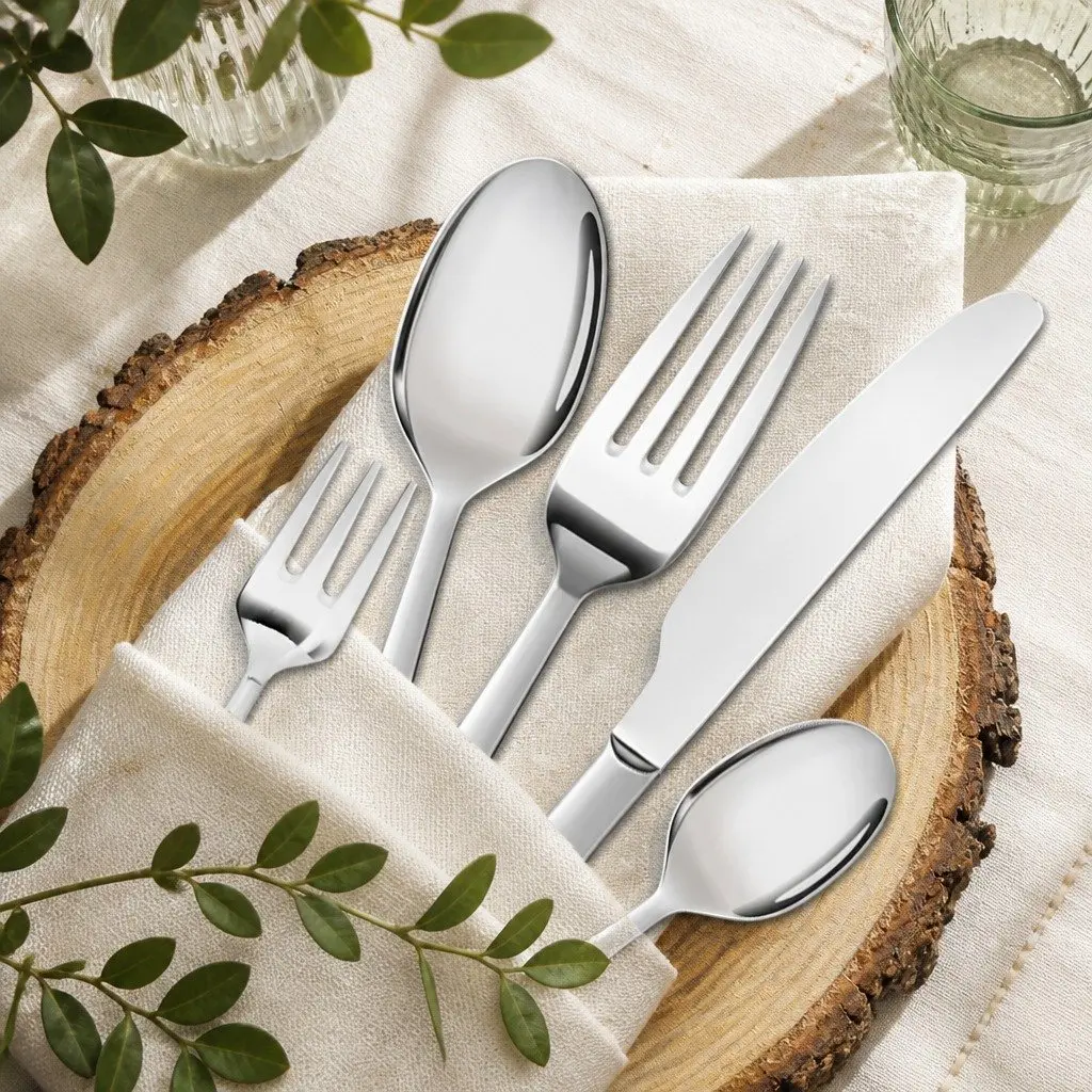 120-Piece Stainless Steel Cutlery Set