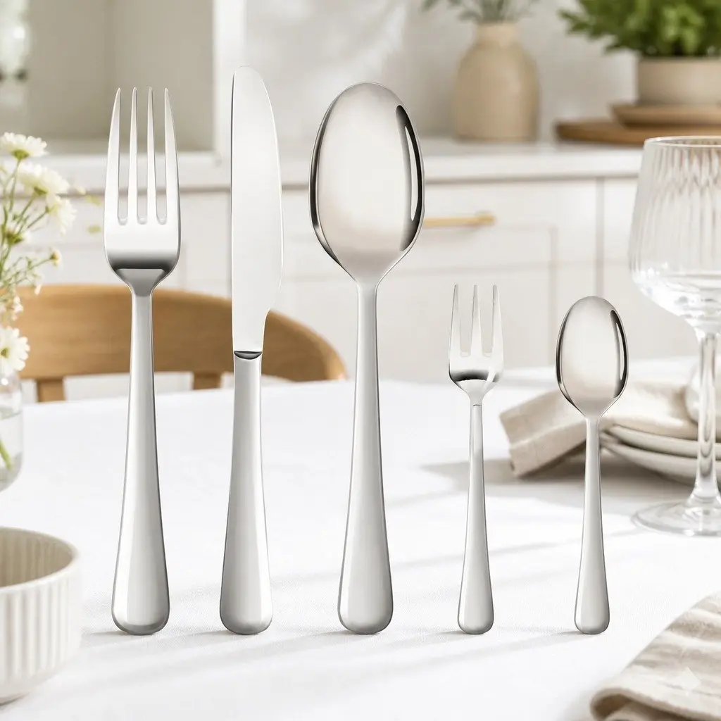 30-Piece Stainless Steel Cutlery Set for Dining
