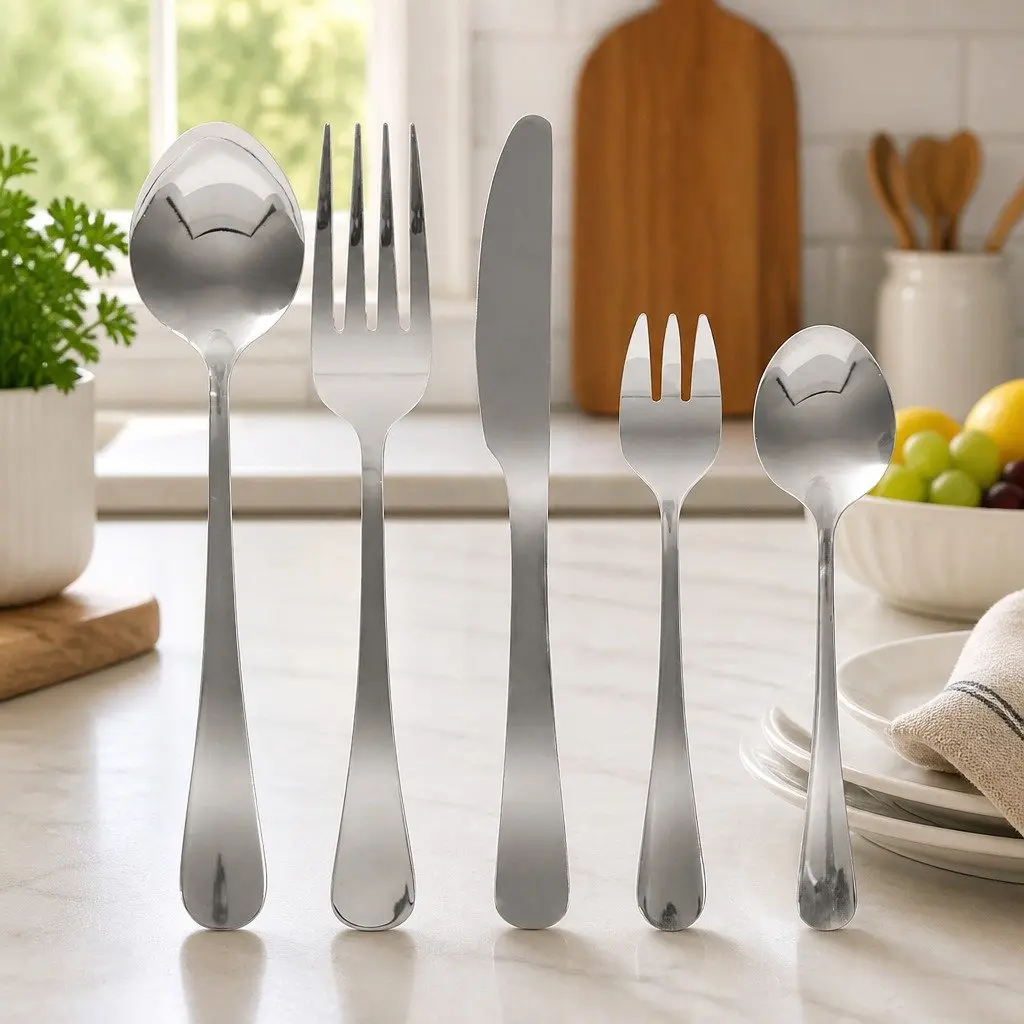 30-Piece Stainless Steel Cutlery Set for Dining