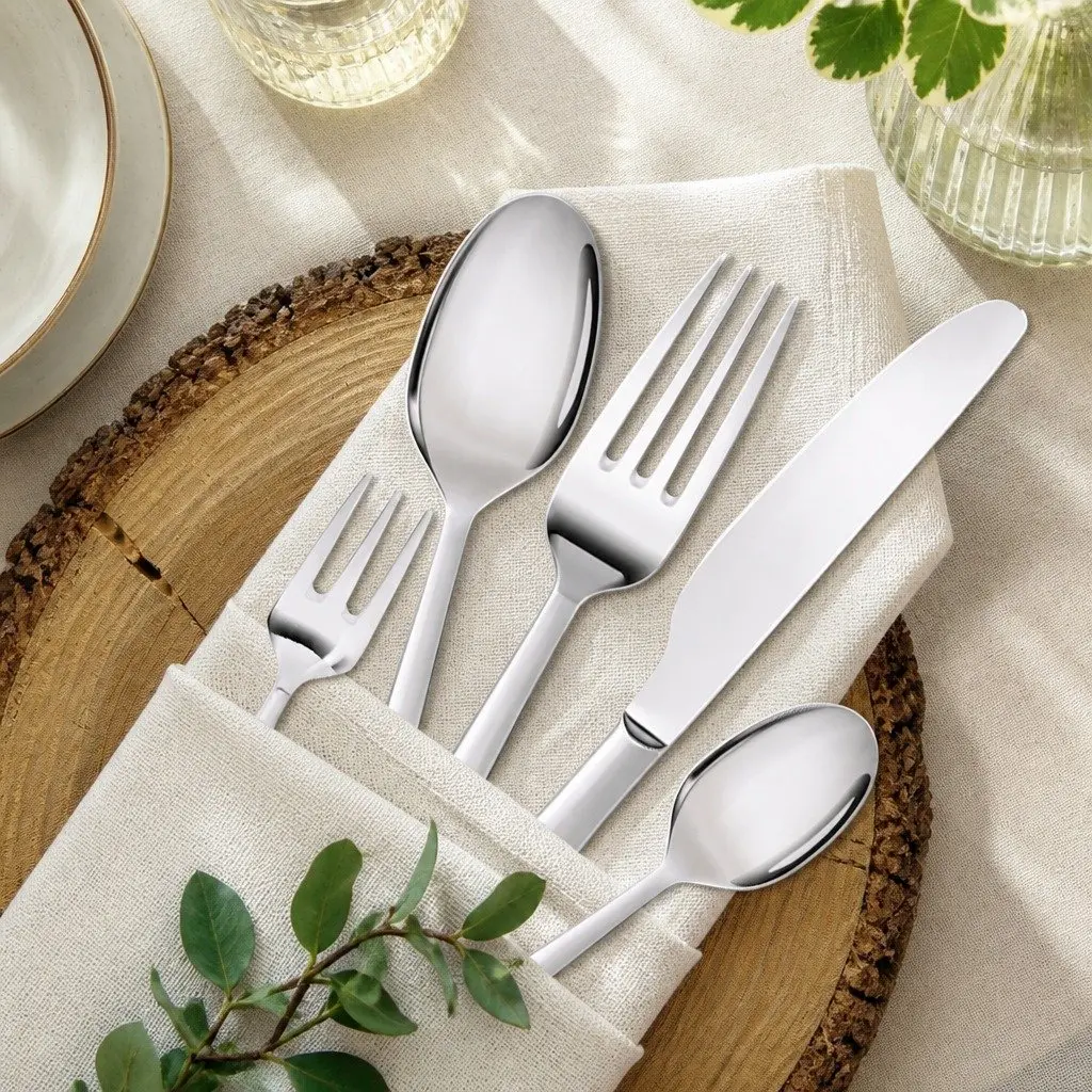 30-Piece Stainless Steel Cutlery Set for Dining
