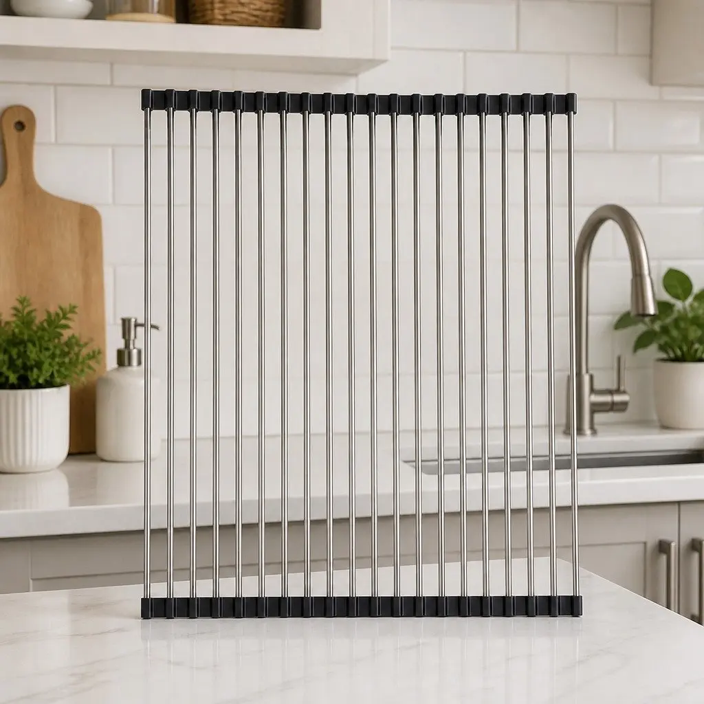 Rollable Stainless Steel Dish Drying Rack