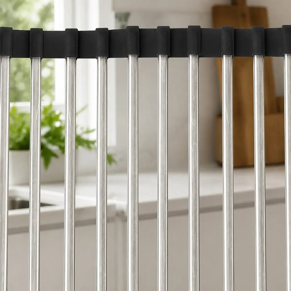 Rollable Stainless Steel Dish Drying Rack