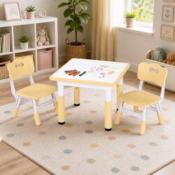 Adjustable Kids Table and Chairs Set for Creative Play