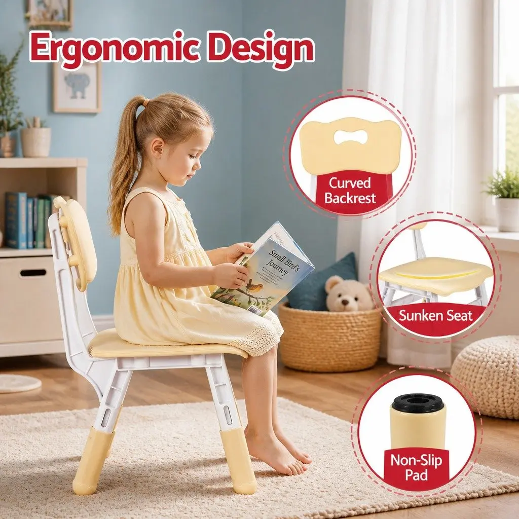 Adjustable Kids Table and Chairs Set for Creative Play