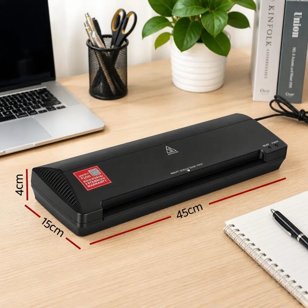 A3 Laminator Machine ABS Plastic 340mm Black