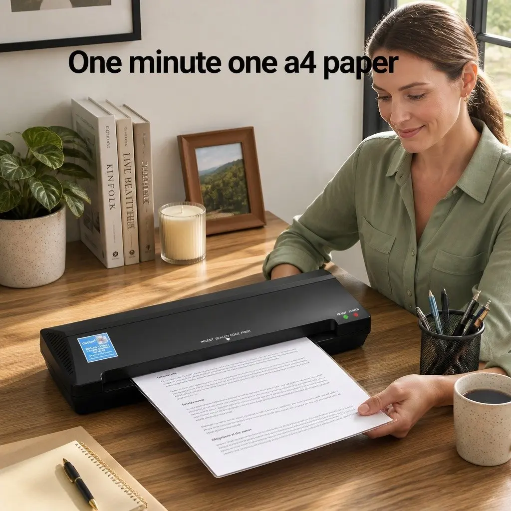 A3 Laminator Machine ABS Plastic 340mm Black