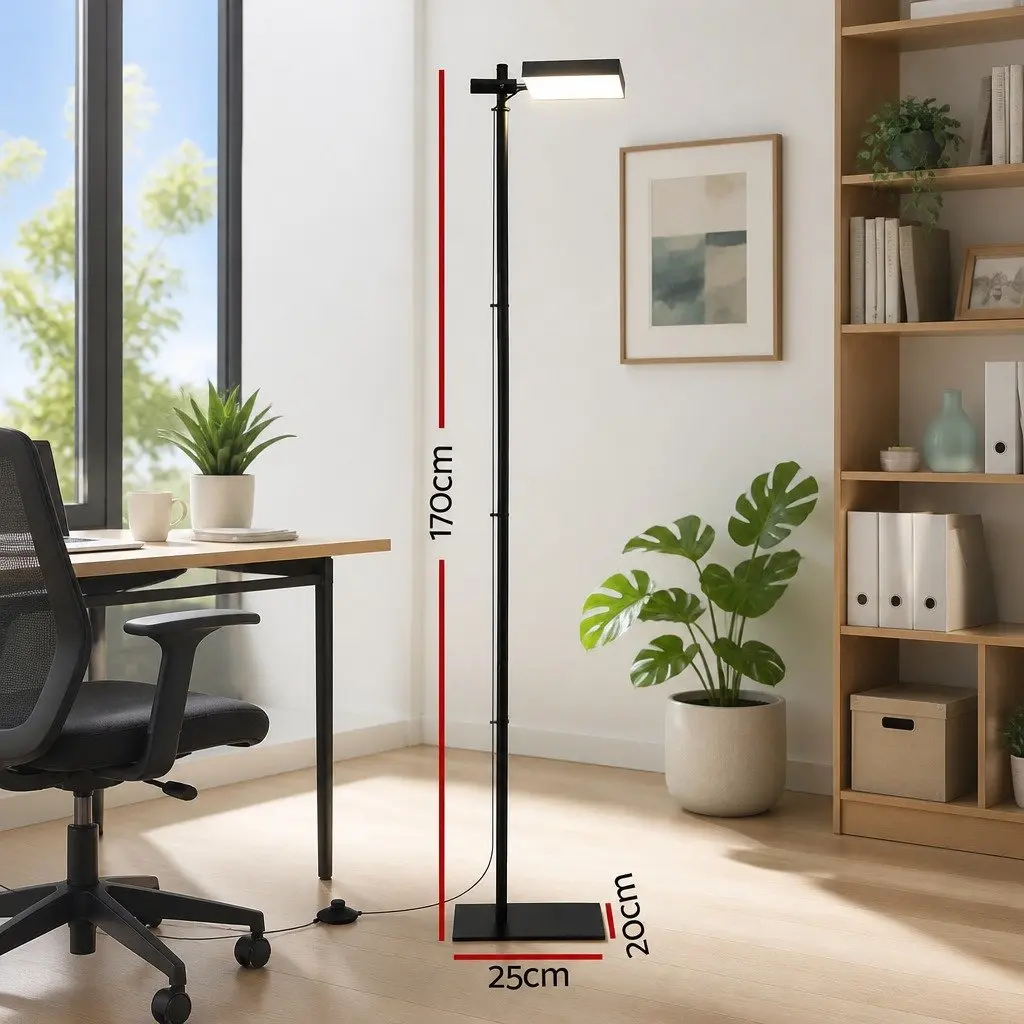 Floor Lamp LED Iron 170cm Black
