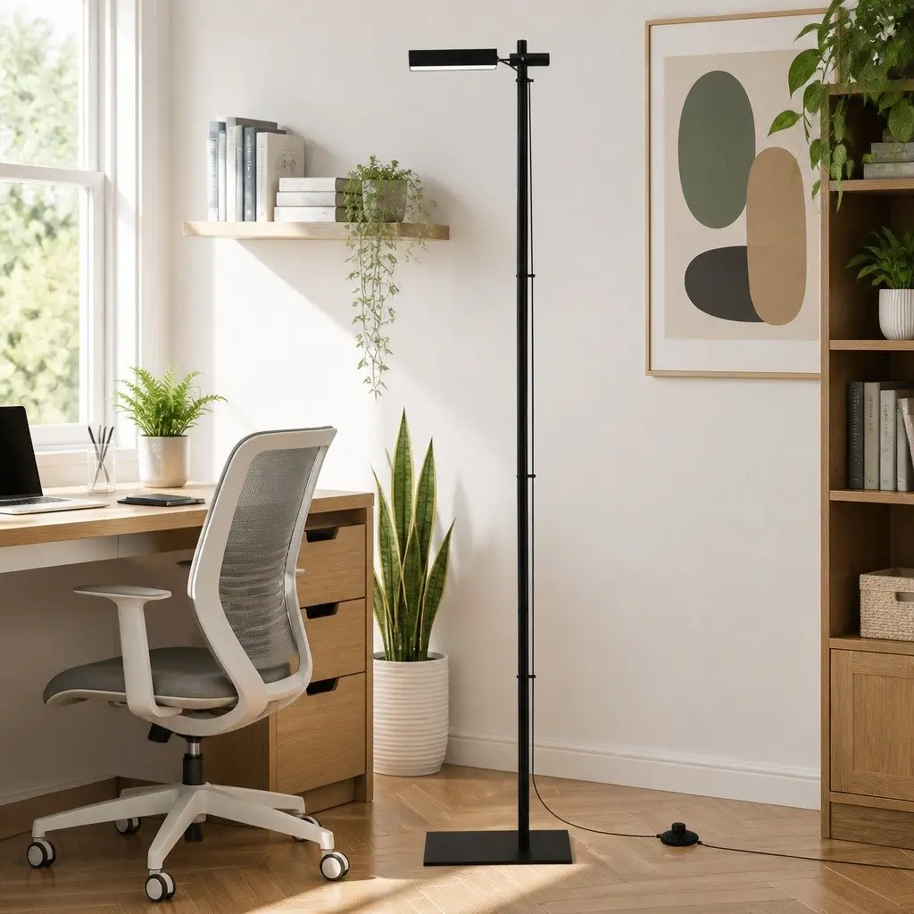 Floor Lamp LED Iron 170cm Black